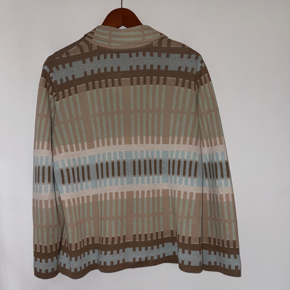✨ Pendleton Linen-Cotton Patterned Cardigan Blazer – XL Petite✨ - Picture 8 of 14